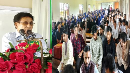 সালাম মকবুল উচ্চ বিদ্যালয়ের প্রধান শিক্ষক কৃপাময় চন্দ্র চন্দকে রাজকীয় বিদায়ী সংবর্ধনা