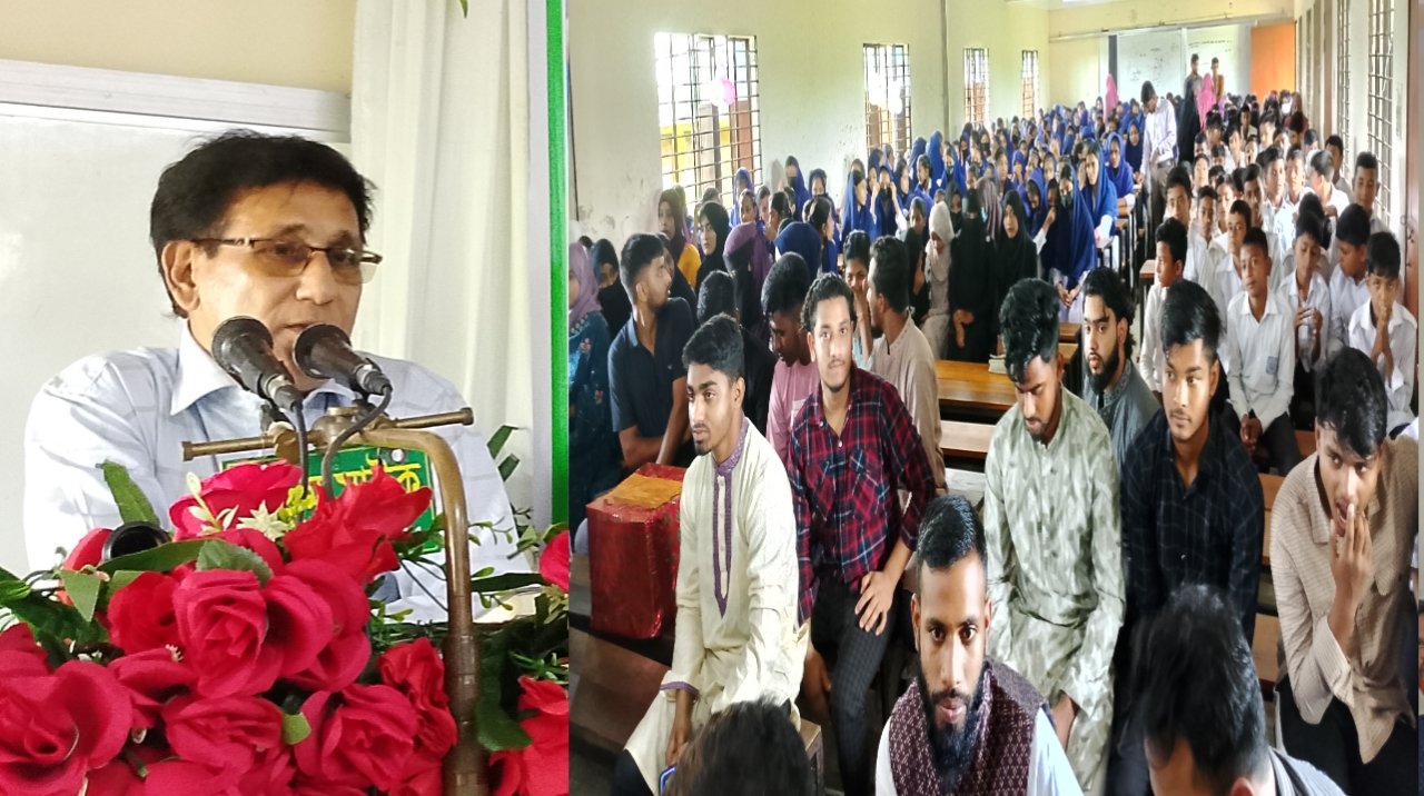সালাম মকবুল উচ্চ বিদ্যালয়ের প্রধান শিক্ষক কৃপাময় চন্দ্র চন্দকে রাজকীয় বিদায়ী সংবর্ধনা