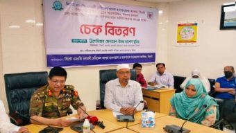 সিলেট ওসমানী মেডিকেল হাসপাতাল সমাজসেবা কার্যালয়ের নগদ চেক বিতরণ
