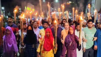 সিলেটে এনসিপির মশাল মিছিল