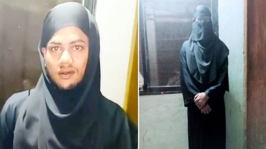 বোরকা পরে চেকপোস্ট পার হতে গিয়ে রোহিঙ্গা যুবক আটক