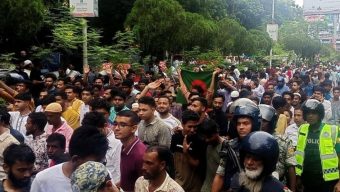 সিলেটে এনসিপির “জুলাই পদযাত্রা” স্লোগানে মুখরিত