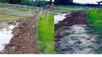 গোলাপগঞ্জে জোরপূর্বক ২০টি পরিবারের একমাত্র রাস্তা কেটে ফেলার অভিযোগ