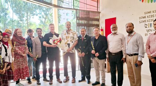 ‎‎যুক্তরাজ্যের উচ্চ পর্যায়ের প্রতিনিধি দলের বৃটিশ বাংলাদেশ ইন্টারন্যাশনাল স্কুল এন্ড কলেজ পরিদর্শন