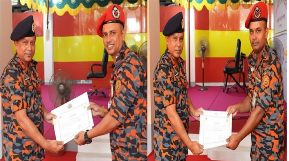 সিলেটের ফায়ার সার্ভিসের ১০ সদস্য পেলেন পুরস্কার