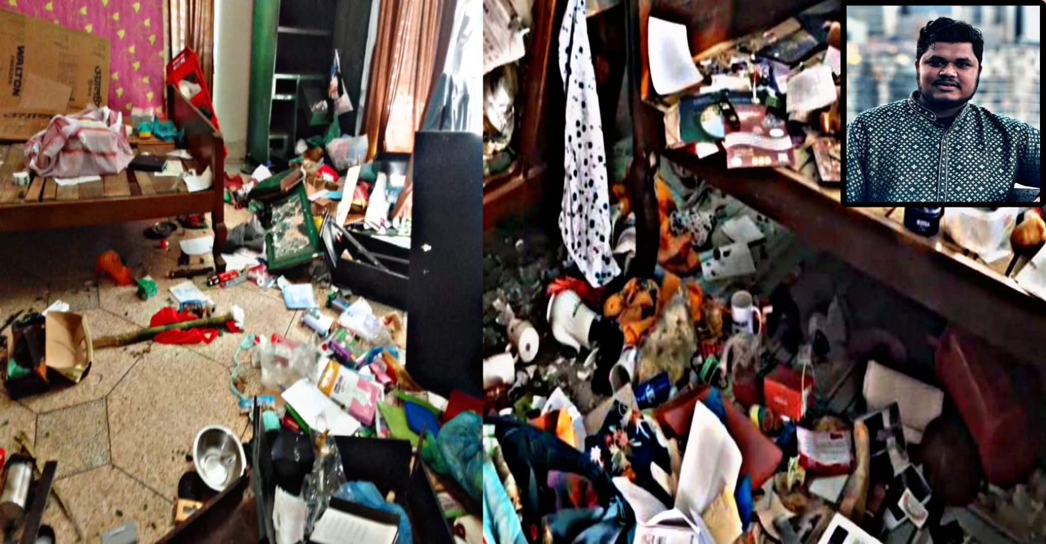 ফের ছাত্রলীগ নেতার বাড়িতে হামলা ভাংচুর ও লুটপাট