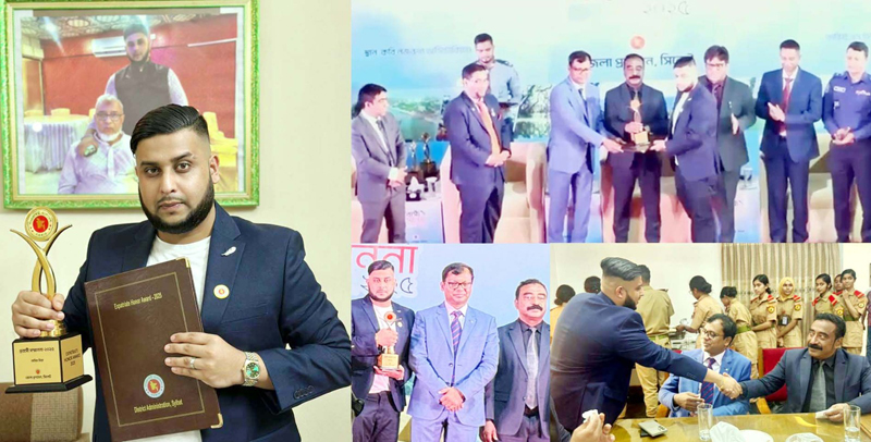 তরুণ প্রবাসী ব্যবসায়ী ও সমাজসেবক নাছিম মিয়া পেলেন প্রবাসী সম্মাননা