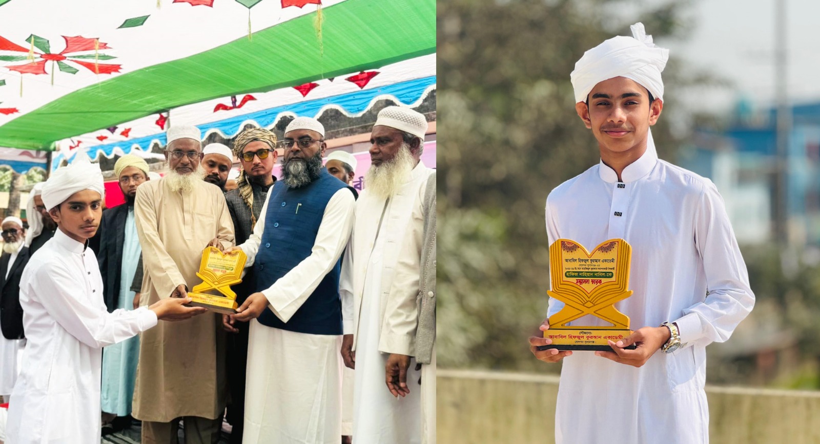 সুনামগঞ্জে হিফজুল কুরআন সমাপনকারী ছাত্রদের পাগড়ি প্রধান ও বিদায়ী সংবর্ধনা