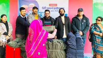 নিঃশব্দ ভালোবাসায় সিটি আদর্শ ফাউন্ডেশেনের শীত জয়ের গল্প