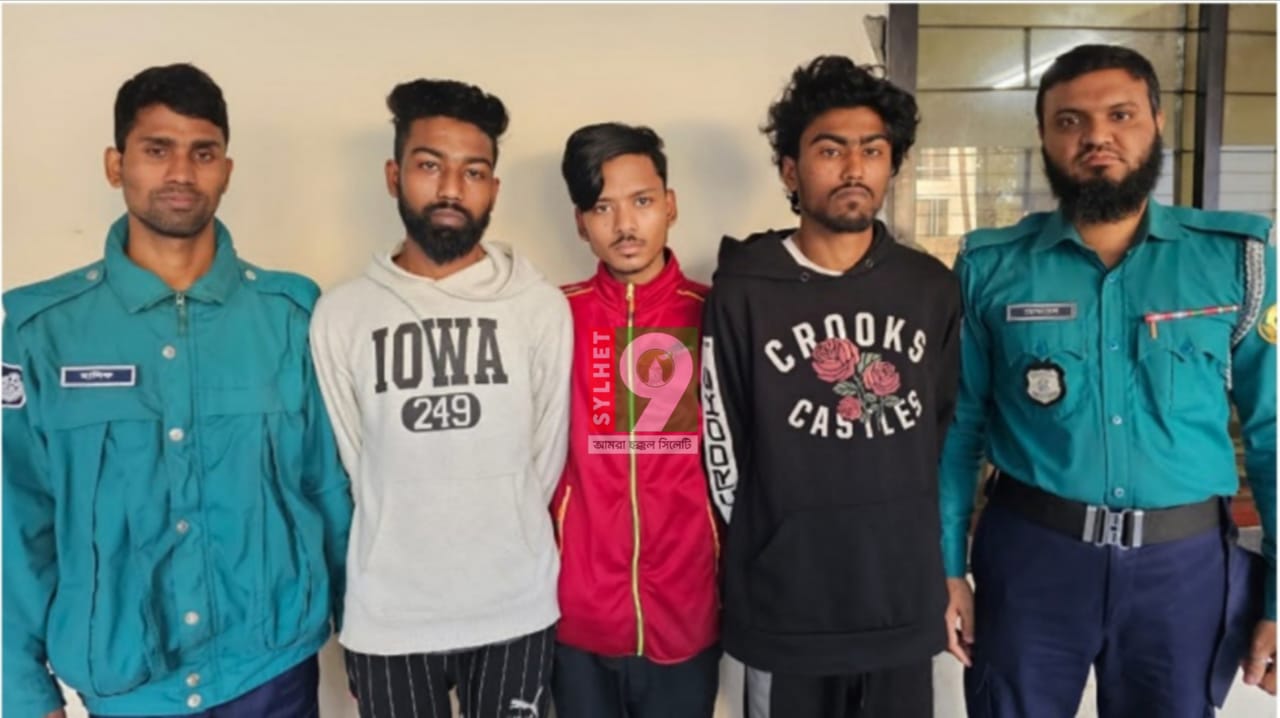 সিলেটে সিএনজি অটোরিক্সায় ছিনতাই, গ্রেপ্তার ৩