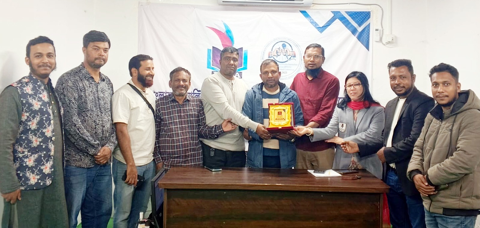 সিলেট প্রেসক্লাবের নব-নির্বাচিত কোষাধ্যক্ষ ফয়সাল আমীনকে বিএমজেএ সিলেটের সংবর্ধনা