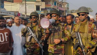 নির্বাচন অবাধ, সুষ্ঠু ও নিরপেক্ষ করতে গোলাপগঞ্জে সেনাবাহিনীর সচেতনতামূলক ক্যাম্পেইন