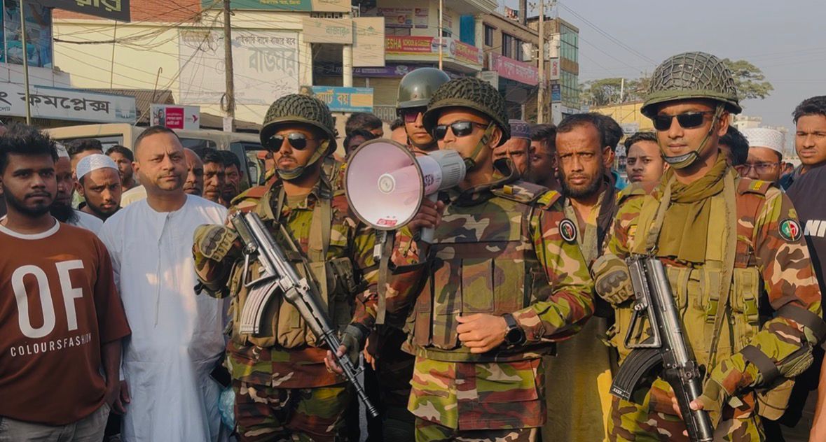 নির্বাচন অবাধ, সুষ্ঠু ও নিরপেক্ষ করতে গোলাপগঞ্জে সেনাবাহিনীর সচেতনতামূলক ক্যাম্পেইন
