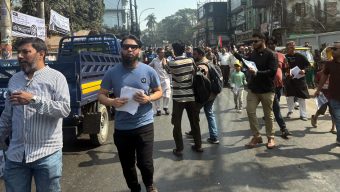 মিরাবাজারে যুক্তরাজ্য যুবদল নেতা মিনারের নেতৃত্বে ধানের শীষের প্রচারণা