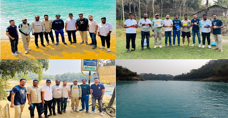 পর্যটকদের আকর্ষণ করছে লালাখাল নীল পানি