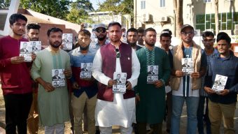 সিলেট-১ আসনে গণঅধিকার পরিষদের প্রার্থী আকমল হোসেনের প্রচার মিছিল ও পথসভা