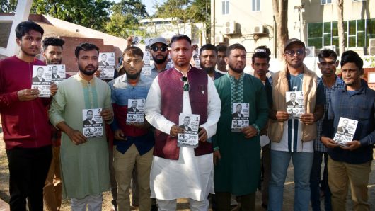 সিলেট-১ আসনে গণঅধিকার পরিষদের প্রার্থী আকমল হোসেনের প্রচার মিছিল ও পথসভা