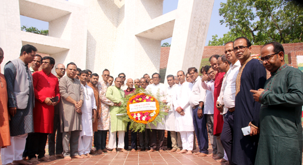 বাংলাদেশ পূজা উদযাপন পরিষদ সিলেট জেলা ও মহানগরের শ্রদ্ধাঞ্জলি অর্পণ