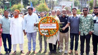 মহান স্বাধীনতা দিবসে জাতীয় বিদ্যুৎ শ্রমিক কর্মচারী ইউনিয়ন সিলেট-সুনামগঞ্জ জেলা শাখার শ্রদ্ধা নিবেদন