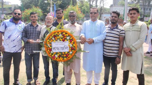 মহান স্বাধীনতা দিবসে সিলেট মটর সাইকেল পার্টস মার্চেন্ট এসোসিয়েশনের শ্রদ্ধা নিবেদন