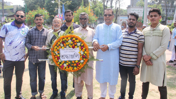 মহান স্বাধীনতা দিবসে সিলেট মটর সাইকেল পার্টস মার্চেন্ট এসোসিয়েশনের শ্রদ্ধা নিবেদন
