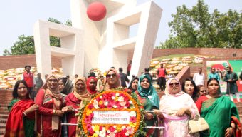 মহান স্বাধীনতা দিবসে সিলেট উইমেন চেম্বার অব কমার্স এন্ড ইন্ডাস্ট্রির পুষ্পস্তবক অর্পণ