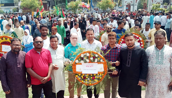 মহান স্বাধীনতা দিবসে সিলেট সদর উপজেলা যুবদলের শ্রদ্ধা নিবেদন