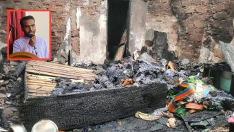 গোলাপগঞ্জে দুর্বৃত্তদের দেওয়া আগুনে পুড়লো ছাত্রদল নেতা প্রবাসী শাহেদের বসতবাড়ি